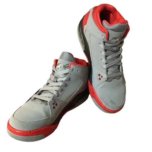 Nike Jordan Flight Origin Retro Youth Mens 6.5 Y Gray Suede Basketball Sneakers - Picture 8 of 11